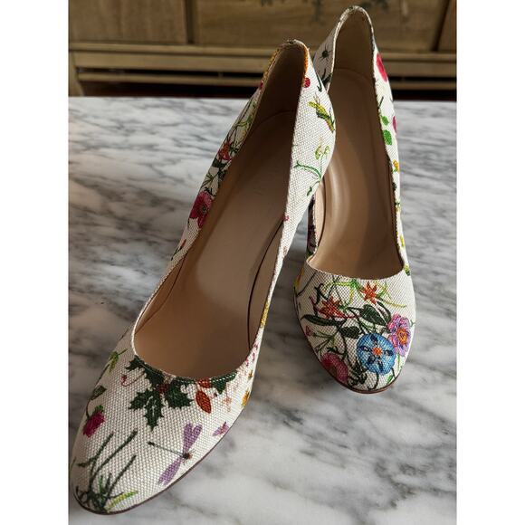 Gucci Shoes - Gucci Sylvie Cloth Heels